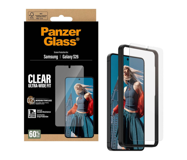 PanzerGlass Ultra-Wide Fit EasyAligner do Samsung Galaxy S26 - 1538963 - zdjęcie